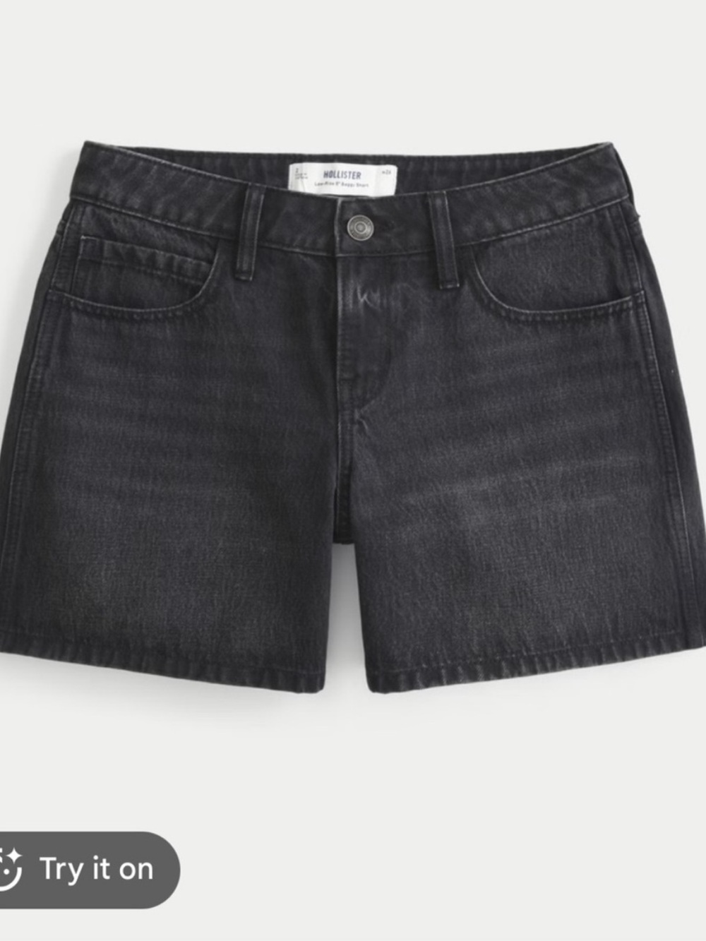 Hollister White and Black High-Rise Denim Shorts Duo - Picture 2 of 14